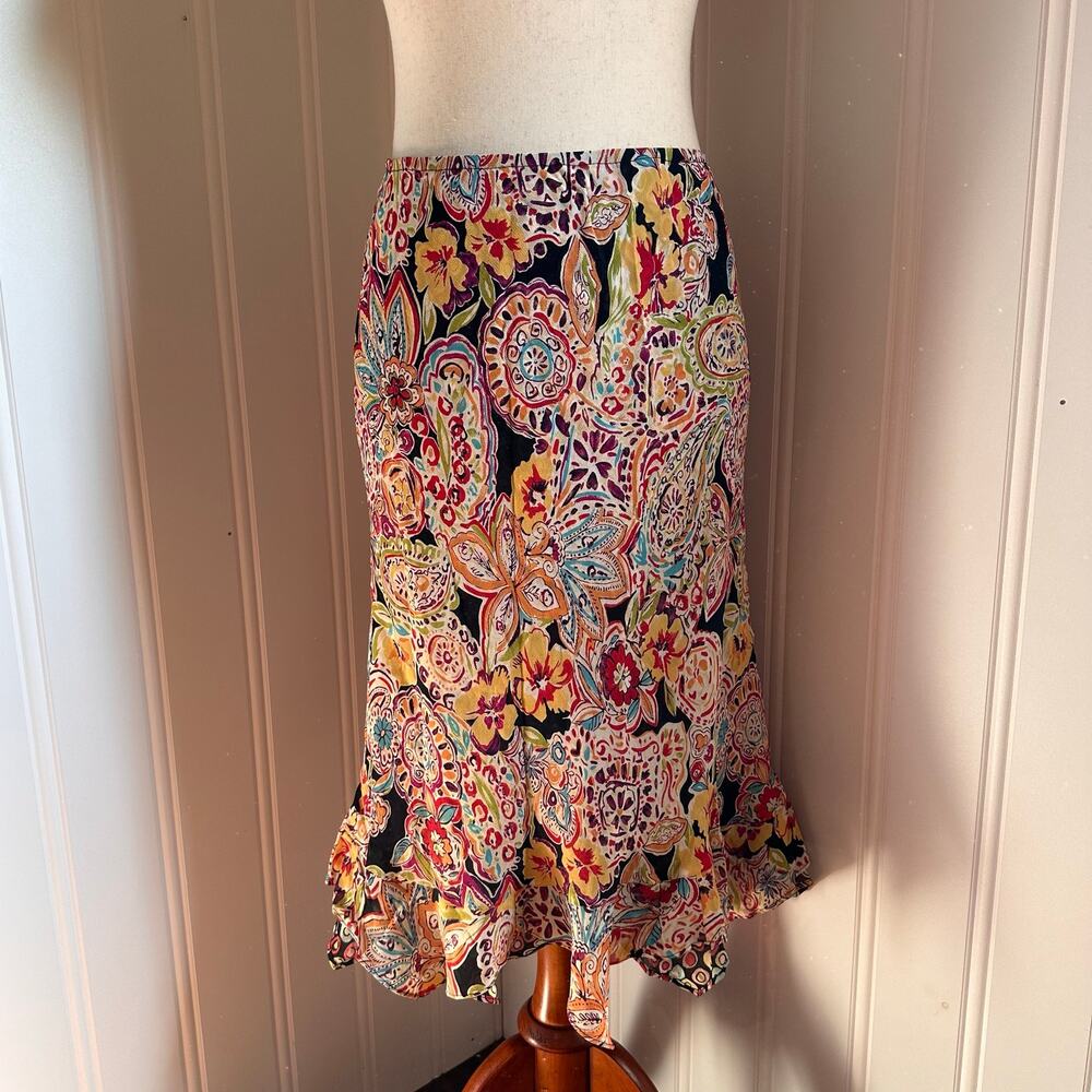 Vintage Y2K Twee Reversable Midi Skirt S